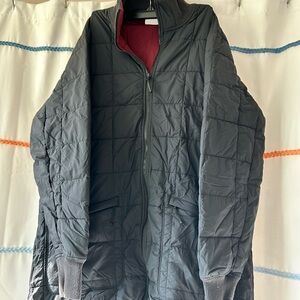 Quilted Jacket, light weight, reversible, black and red